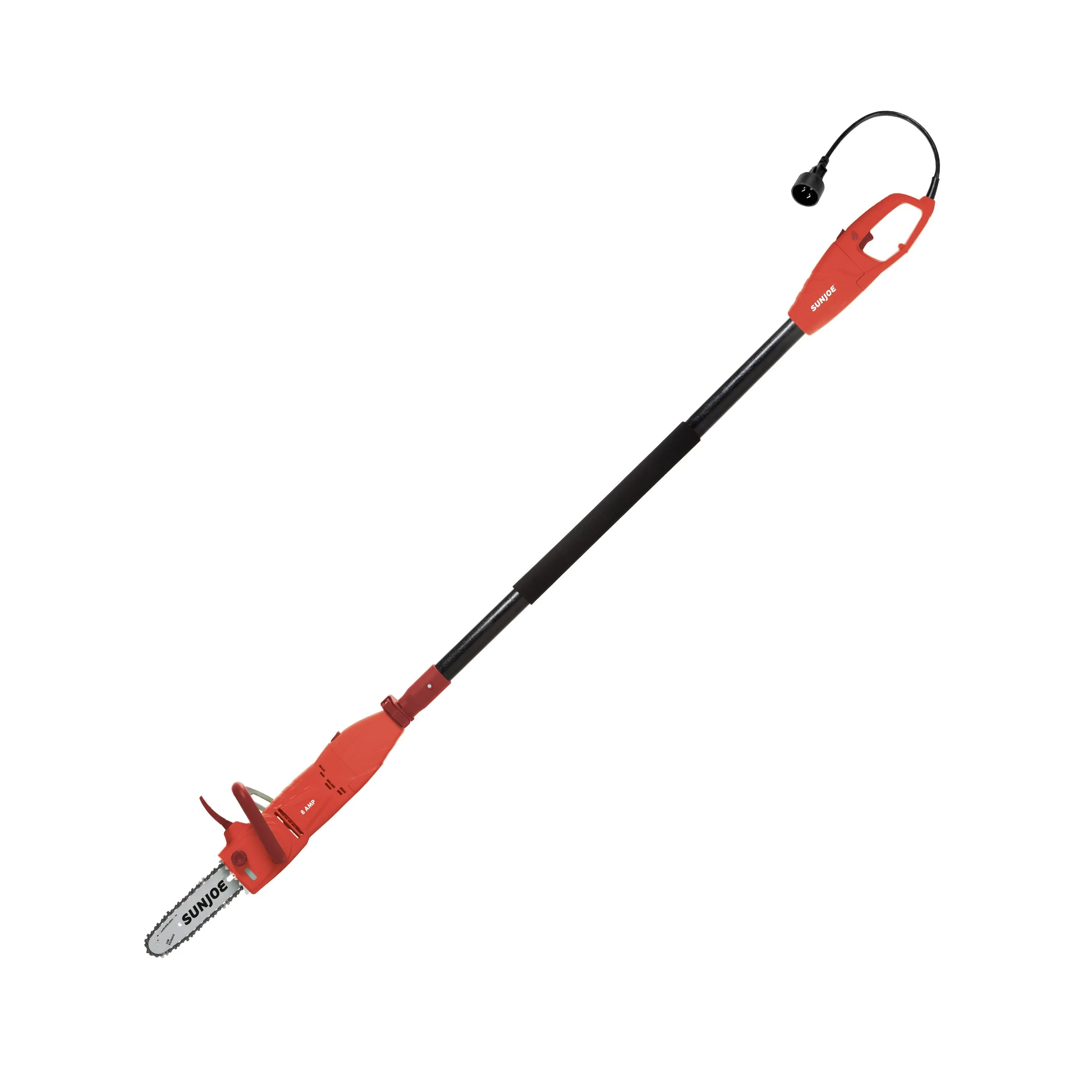 Sun Joe SWJ807E-RED Electric Convertible Pole Chain Saw | 10 inch | 8.0 Amp (Red)