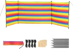 Sunbathing Privacy Screen - Windbreak & Barrier for Camping - Portable Waterproof Shade for Outdoor, Travel Gear for Holidays, and Garden Activities