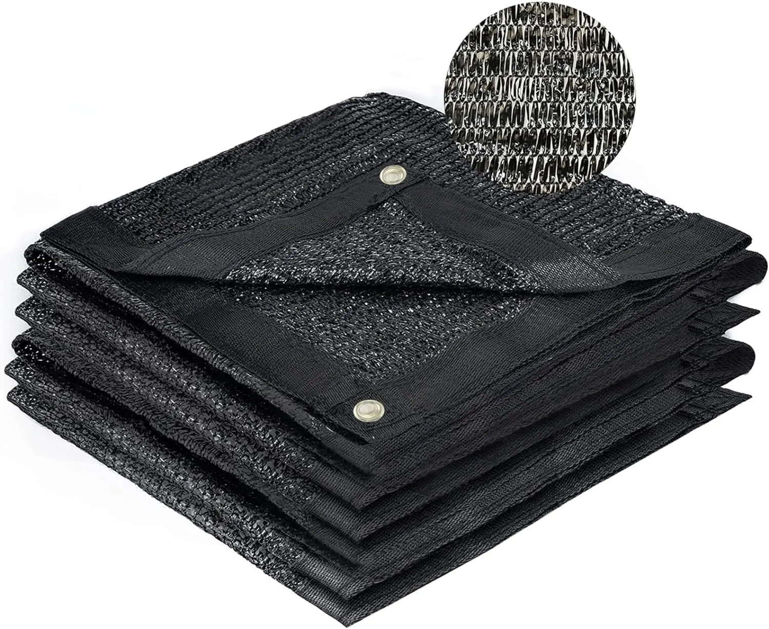SUNNY GUARD 70% Shade Cloth, 8x20ft Mesh Tarp with Grommets, Shade Tarp for Garden, Plant, Canopy，Patio, Blackhouse, Pergola,Black