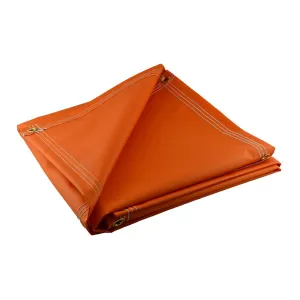 Super Heavy Duty Orange Vinyl Tarps - 22 oz