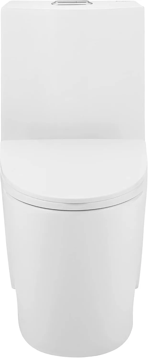 Swiss Madison Well Made Forever SM-1T274, St. Tropez One Piece Elongated Toilet Dual Vortex Flush 1.1/1.6 gpf with 10" Rough In