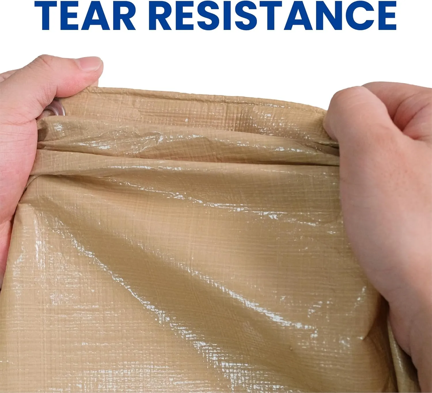 Tarp 8x10 Heavy Duty Waterproof Beige Tarp 12.5mil,Durable,Multipurpose, Weather Resistant,Uv Resistant,Tear Resistant,Can Be Used for Outdoor Furniture,Cars,Ships,Roofs-by MVPNET