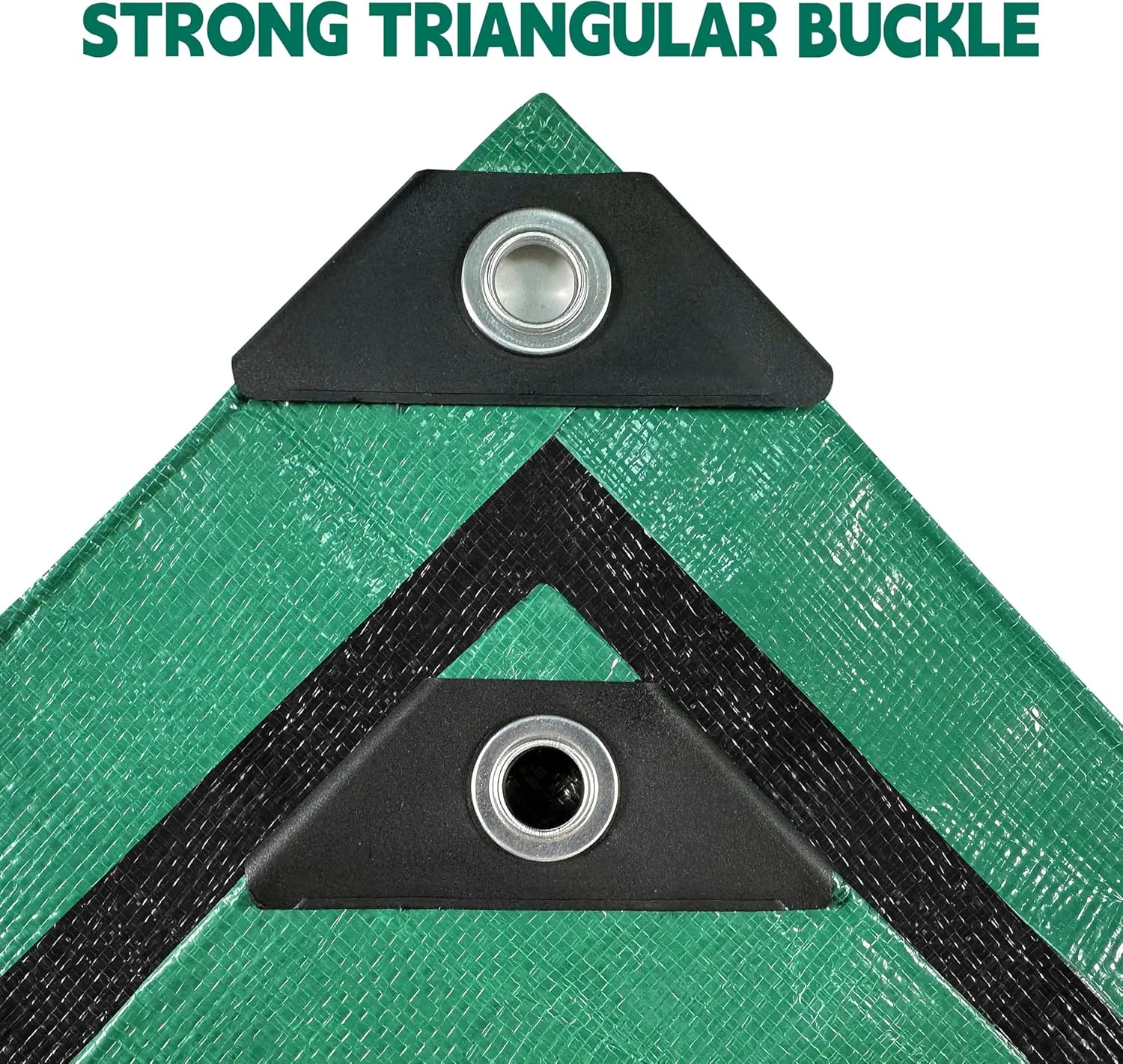 Tarp 9x12 ft Heavy Duty 100% Waterproof 10mil,UV Resistant,Durable Grommets and Reinforced Edges Green/Black Tarp for Camping, Swimming Pools,Car Coverage -by MVPNET