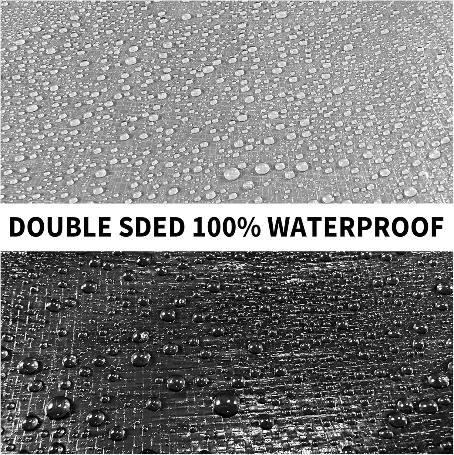 Tarp Heavy Duty 20x30ft Waterproof Tarps,10mil Uv Resistant,Multipurpose Silver/Black Tarps for Cars,Camping,Roof,Ship,Garden.by-MVPNET