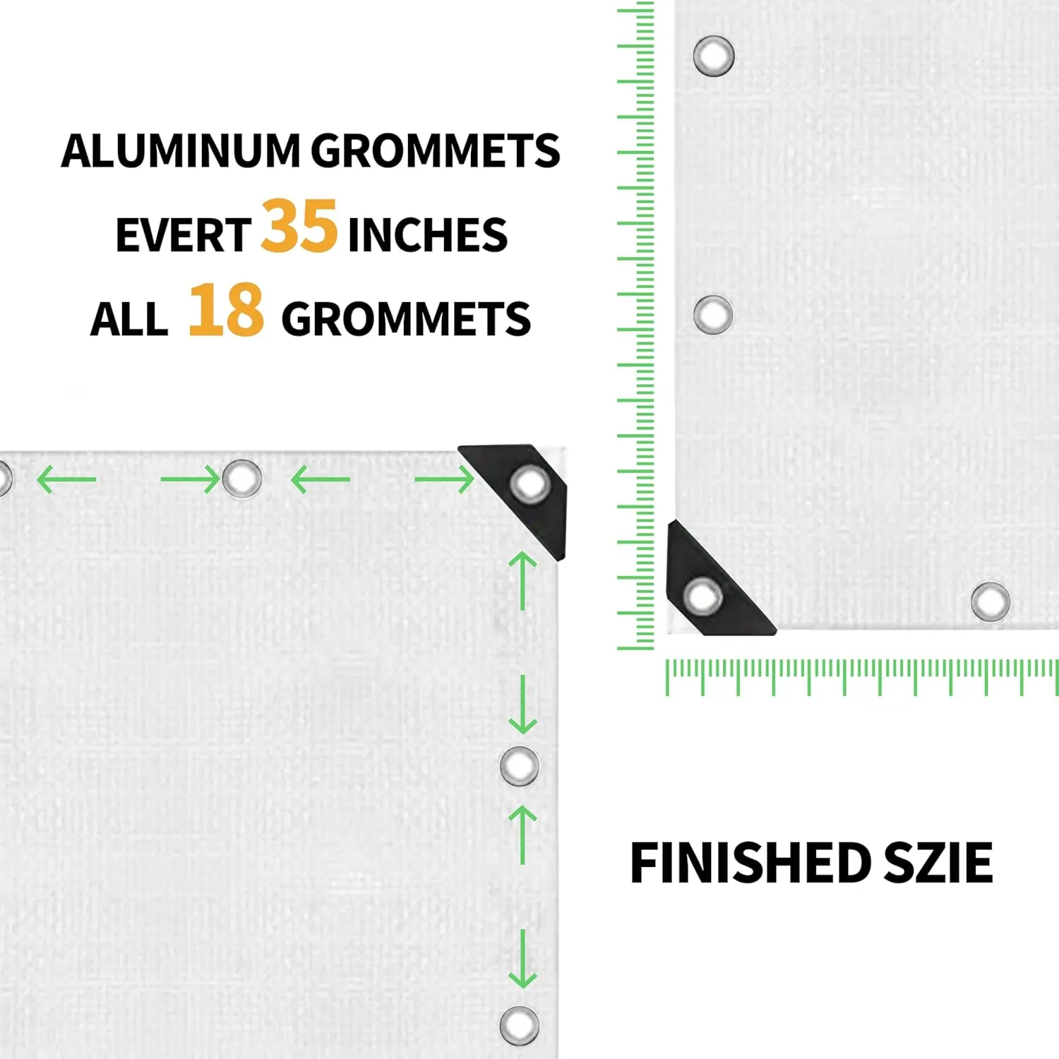 TARPAL 10x14 Feet White Tarp Waterproof Lightweight tarps Multipurpose Protective Cover All Purpose Poly Tarps Cover for Firewood,Boat,Pet House,Roof Waterproofing