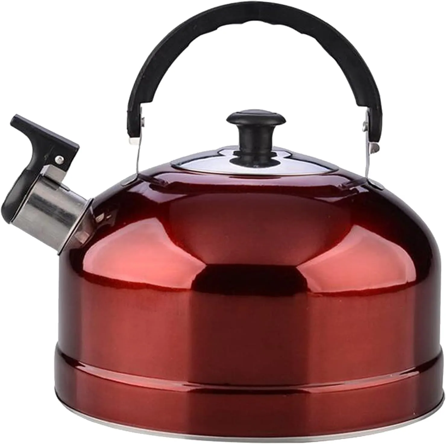 Teapot 4L Stainless Steel Whistling Tea Kettle Teapot Electric Stove Gas s Camping High Capacity Durable Teakettle That Can Be Heated Quickly Tea Maker