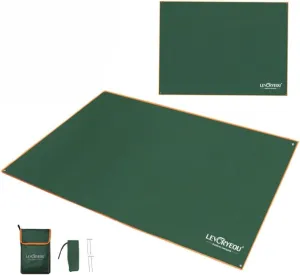 Tent Footprint Waterproof Camping Tarp Mat Picnic Blanket Ground Sheet for Backpacking Hiking Beach (Green,210 * 150cm)