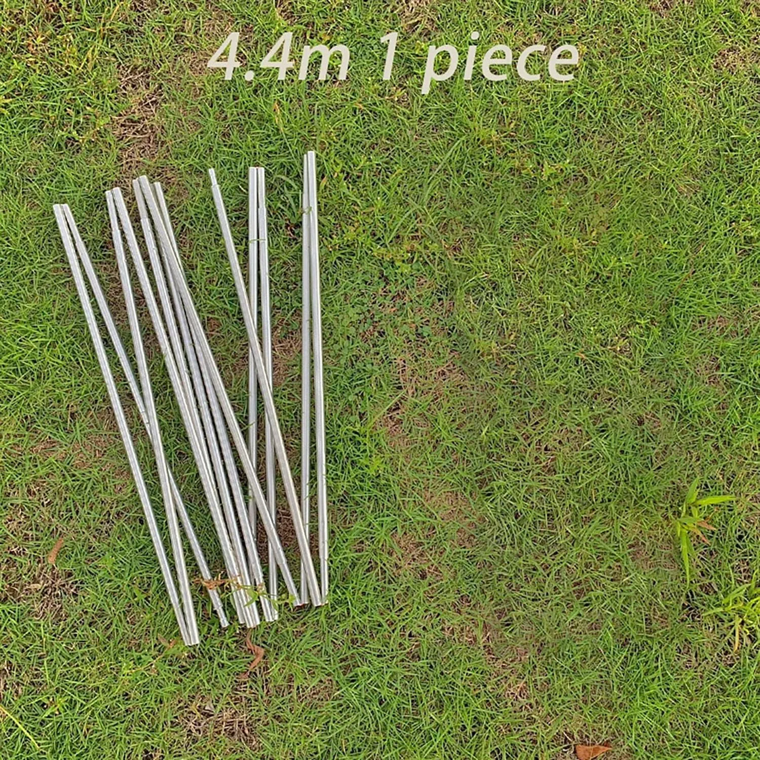 Tent Pole Replacement 11.8 ft 13 ft 14.5 ft Aluminum Tent Rod 0.3 in Outdoor Camping Collapsible Tent Frame Repair Accessory (1 Pole, 14.5ft)