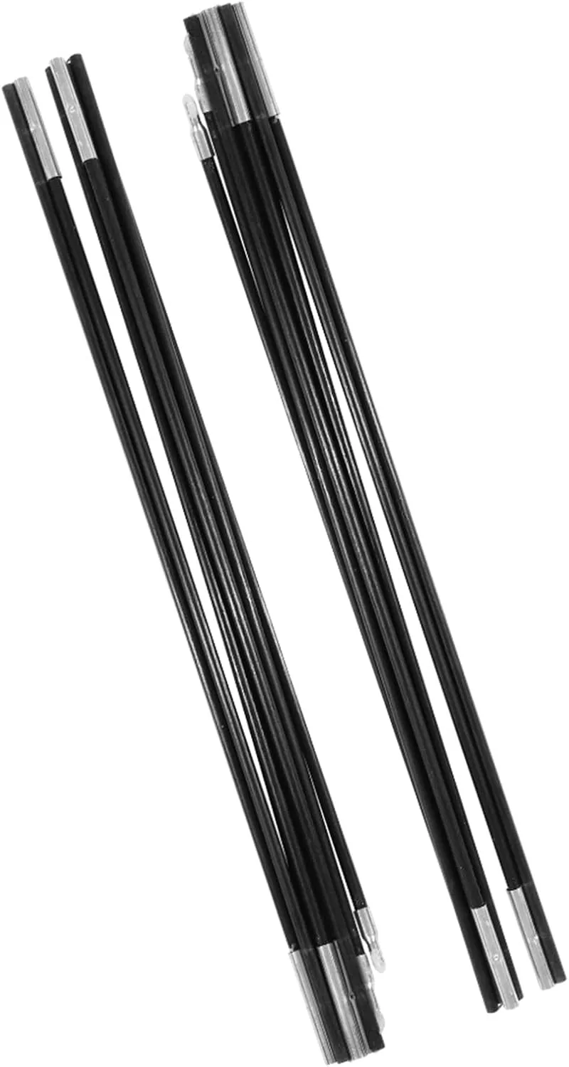 Tent Poles, Awning Frames Kit 4.48m Fiberglass Outdoor Camping Support Rods Tent Poles for Tarp for 5-6 Person Camping Tent