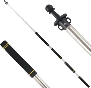 Tent Poles Replacement Heavy Duty, Telescoping Tent Poles for tarp with Steel Rod Adjustable Tarp Poles for Tarp Suitable for Canopy Awning Car Camping Convenient Carrying 1-Piece Set.