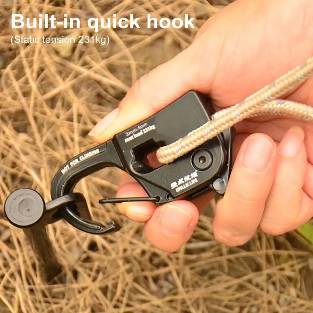 Tent Rope Tensioner – Lightweight, Strong Load-Bearing Cord Adjuster for Quick Setup and Outdoor Camping