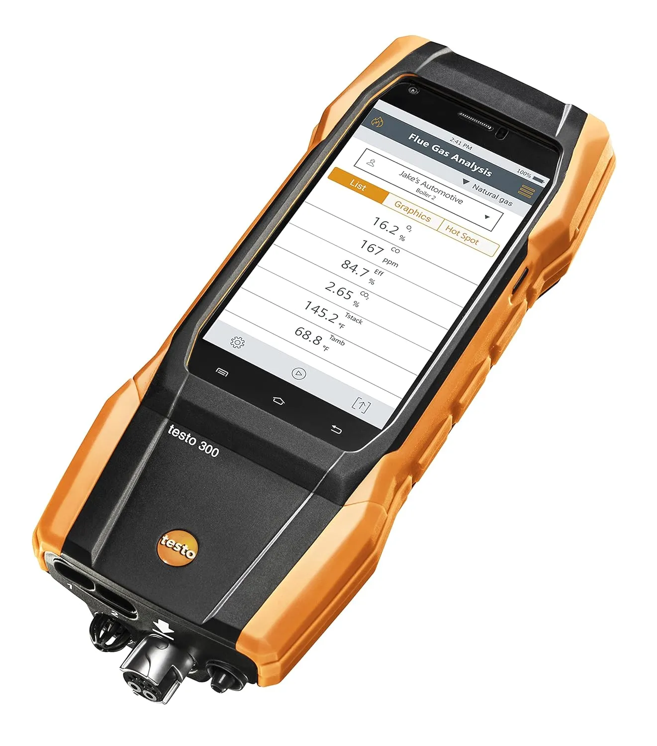 testo 300 Kit - Commercial Combustion Analyzer Kit I CO Meter for Flue Gas, Draft, Differential Pressure and Ambient CO Levels of Heating Systems