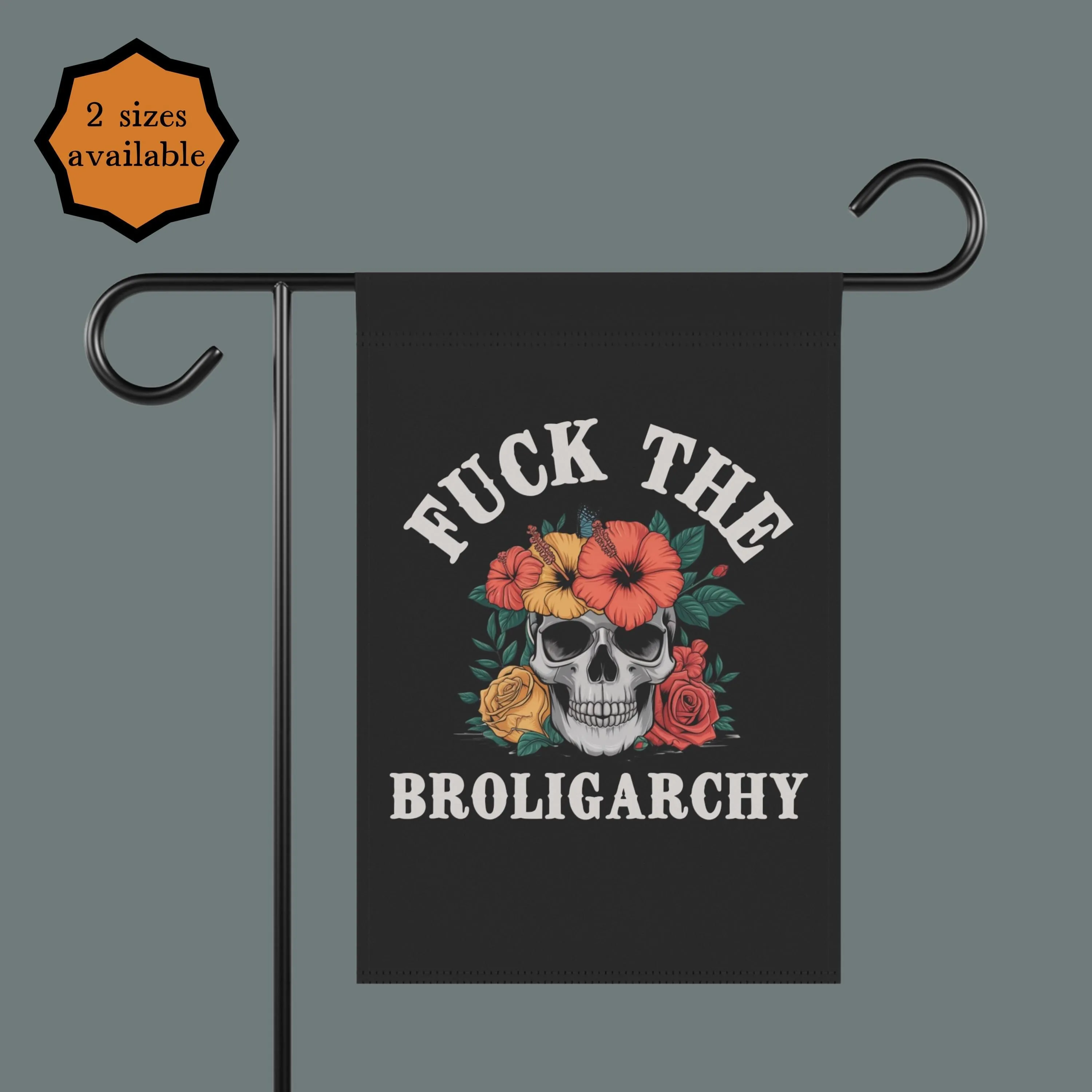 the fuck progressive trump garden flag, feminist anti-MAGA liberal anti fascist gift, First-time buyer discount Streamlined shipping FDT pro broligarchy Fuck sign, democracy choice
