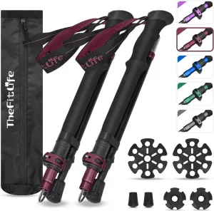 TheFitLife Lightweight Trekking Poles: Extra-Long Comfort