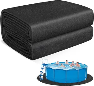 Thickened Pool Liner Pad for Above Ground Pool, 15 FT Round Under Pool Mat Padding, Pool Ground Pad Mat Under Pool for Pool Bottom, Prevent Punctures, Extend Liner Life