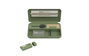 Tobox Green All-In-One Pocket Size Smell-Proof Stash Box Rolling Kit