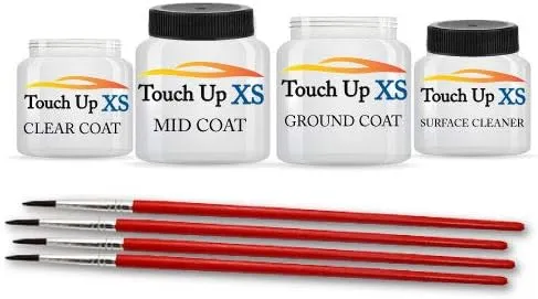 TouchupXS-Perfect Match for Subaru XV Crosstrek K1X Crystal White Pearl 2oz & 1oz Combo Touch Up Kit with Surface Cleaner