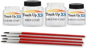 TouchupXS-Perfect Match for Subaru XV Crosstrek K1X Crystal White Pearl 2oz & 1oz Combo Touch Up Kit with Surface Cleaner