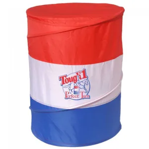 Tough-1 Perfect Turn Collapsible Barrel Set of 3- Red/White/Blue