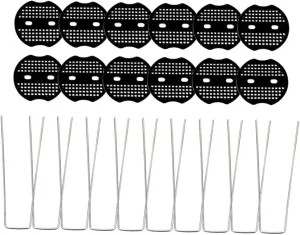 Toyvian 15 Sets U-Shaped Ground Fixing Nails for Landscaping Staples Tarp Stakes Garden Pins Fence Ground Stakes Playground Anchors