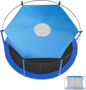 Trampoline Shade Cover Canopy, Trampoline Tent Shade Trampoline Sun Shade Tent Cover Trampoline Canopy Outdoor Fun for Outdoor Backyard Playground Camping