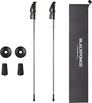 Trekking Poles - Lightweight, Collapsible Hiking Poles for Snowshoe & Backpacking Gear - Pair of 2 Walking Sticks for Hiking, 7075 Aluminum with EVA Grip