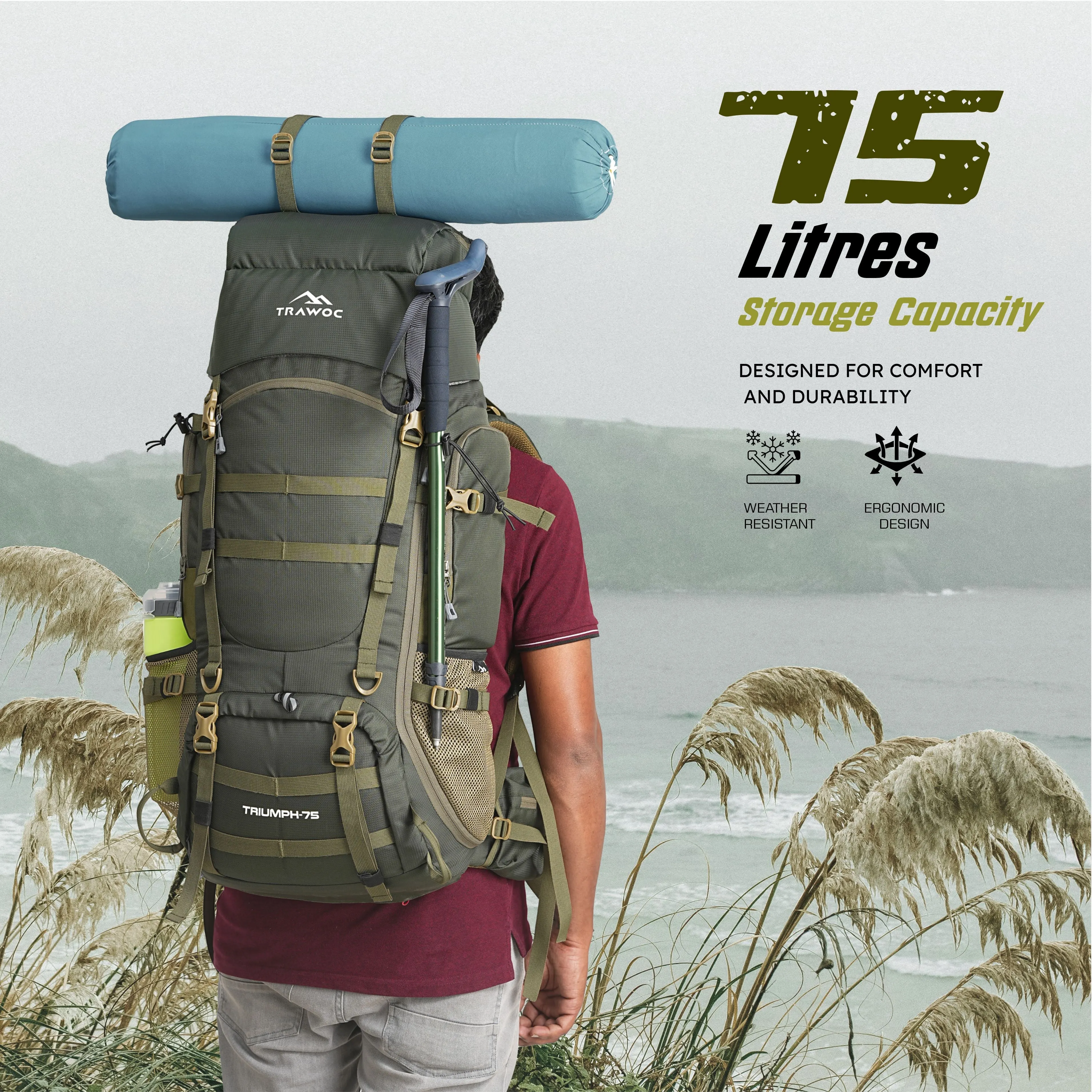 TRIUMPH X-75 Rucksack - Hunter-Green