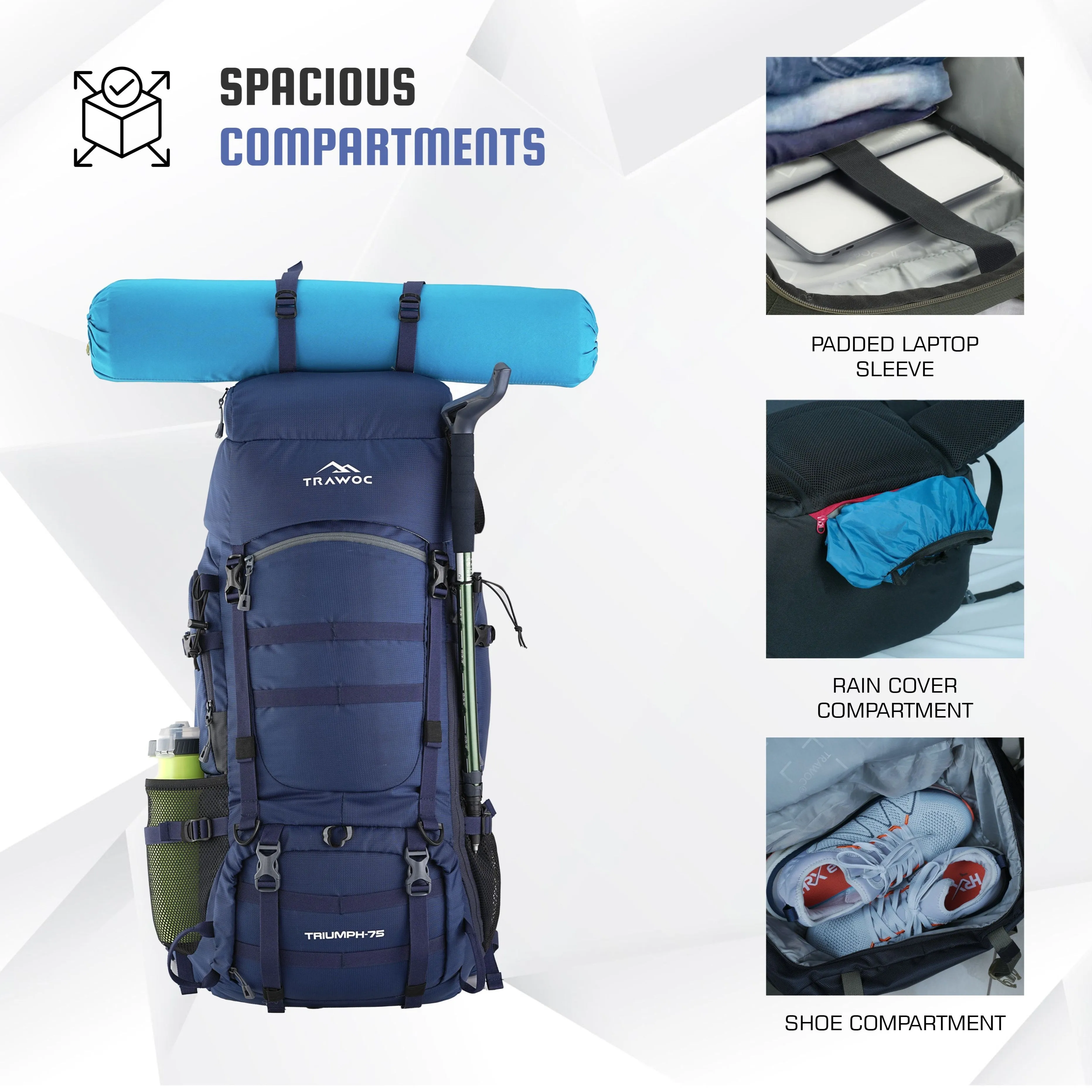 TRIUMPH X-75 Rucksack - Navyblue