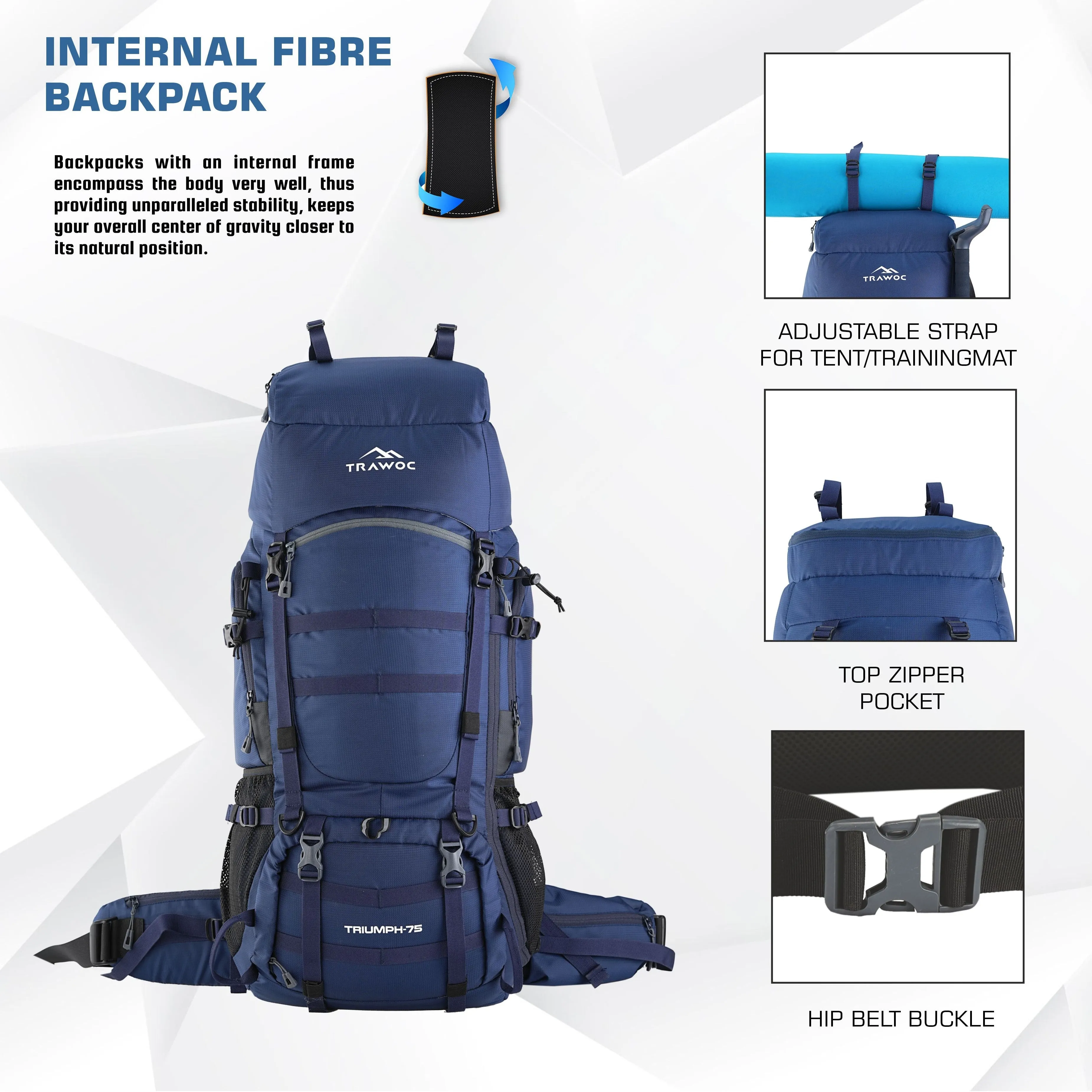 TRIUMPH X-75 Rucksack - Navyblue