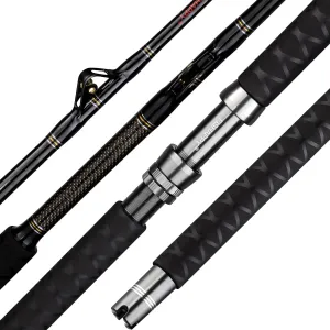 Trolling Rod Saltwater Offshore Heavy Roller Rod Bent Butt Trolling Rod Big Game Conventional Boat Fishing Pole Heavy Duty Fishing Rod 6'