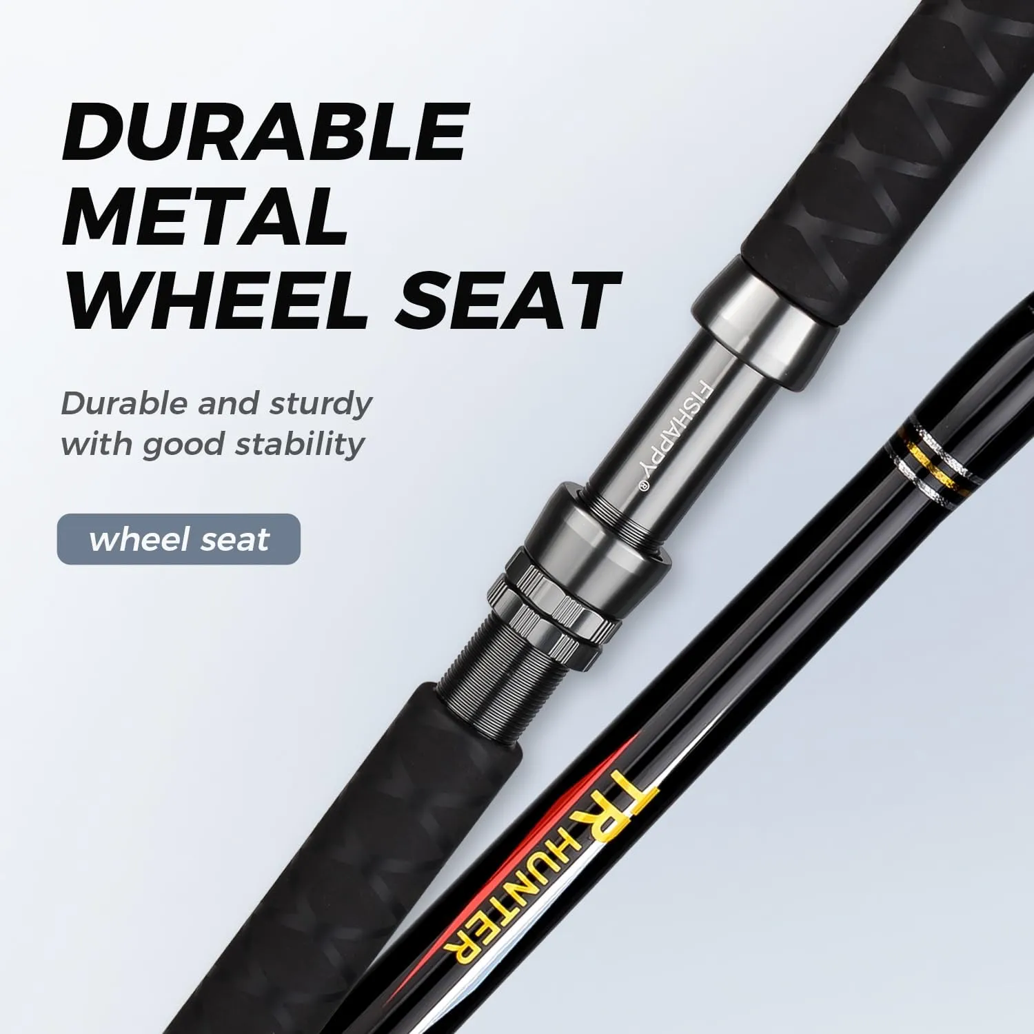 Trolling Rod Saltwater Offshore Heavy Roller Rod Bent Butt Trolling Rod Big Game Conventional Boat Fishing Pole Heavy Duty Fishing Rod 6'