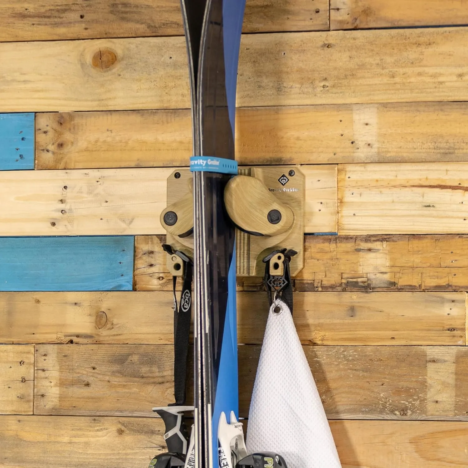 Ultimate Ski & Snowboard Wall Rack | Secure, Non-Slip Storage | Fits Any Ski/Board | Garage Organization | Ski Storage Rack | Snowboard Storage Rack | Winter Gear Organizer | 6 Pck