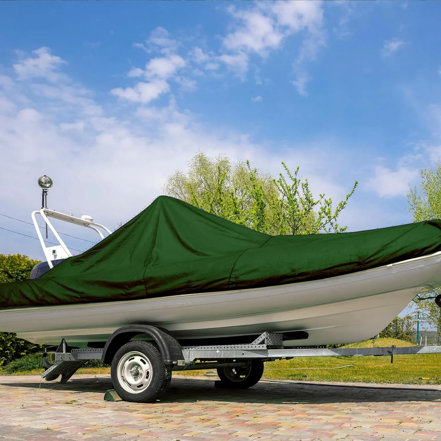 Ultra Heavy Duty Tarp Waterproof Large Cover | Hunter Green, 10' x 12' 16 Mil Thick | Rip Proof Tarps | Thick Weave Material, UV Resistant Great for Tarpaulin Canopy Tent, Boat, RV or Pool Cover