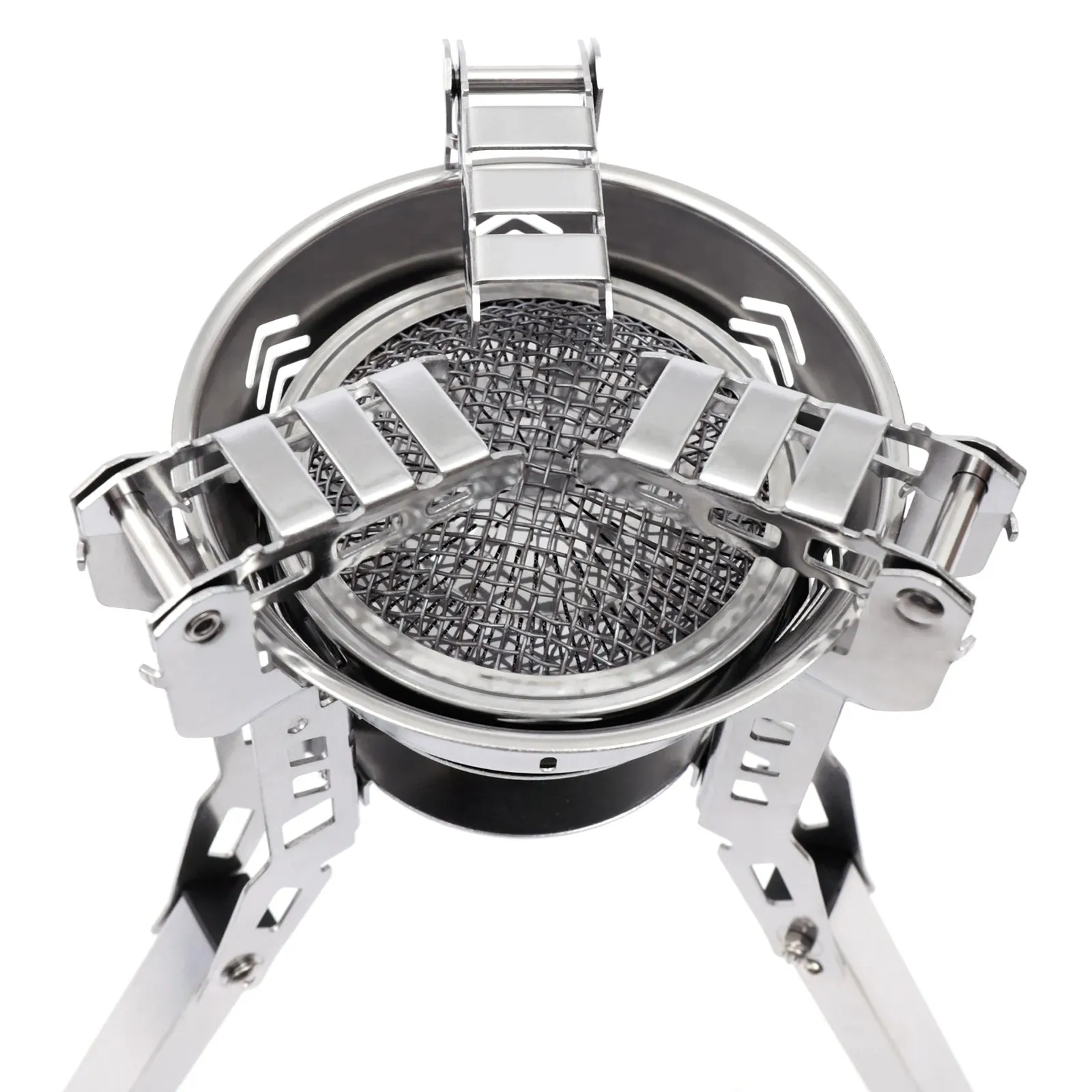 Ultralight Backpacking Camping Stove - Wind-Resistant & Portable with Piezo Ignition