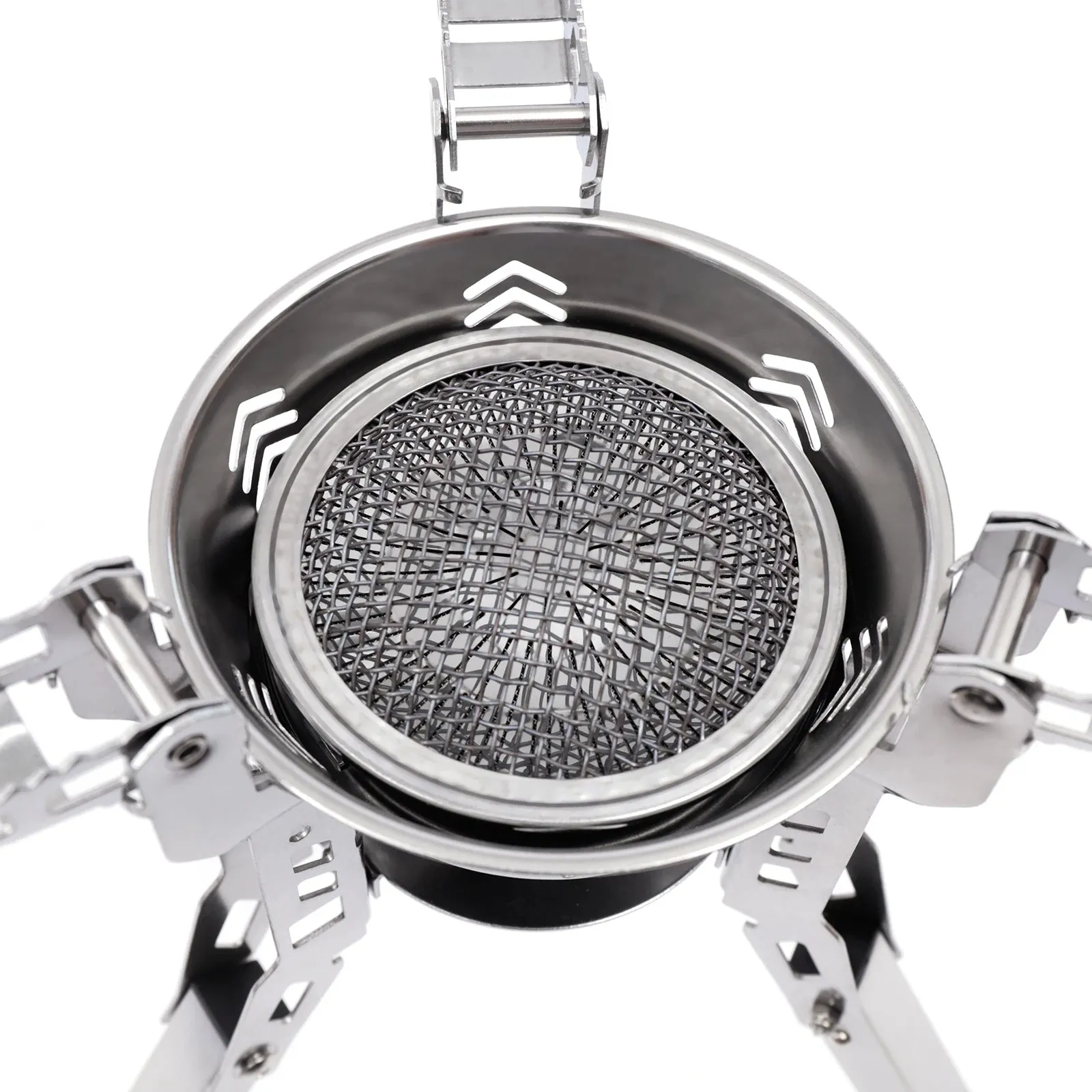 Ultralight Backpacking Camping Stove - Wind-Resistant & Portable with Piezo Ignition