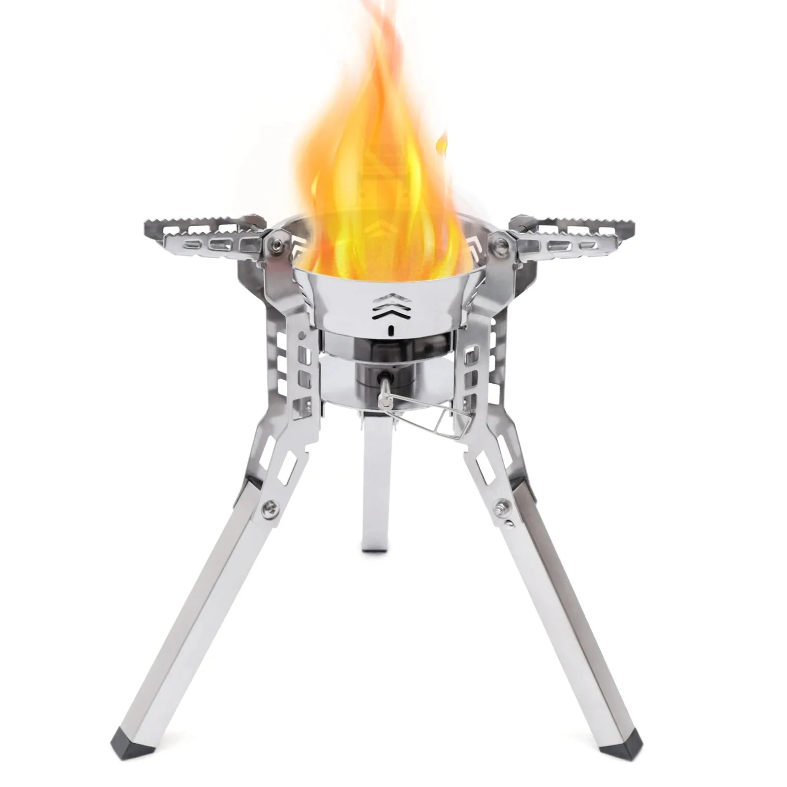 Ultralight Backpacking Camping Stove - Wind-Resistant & Portable with Piezo Ignition