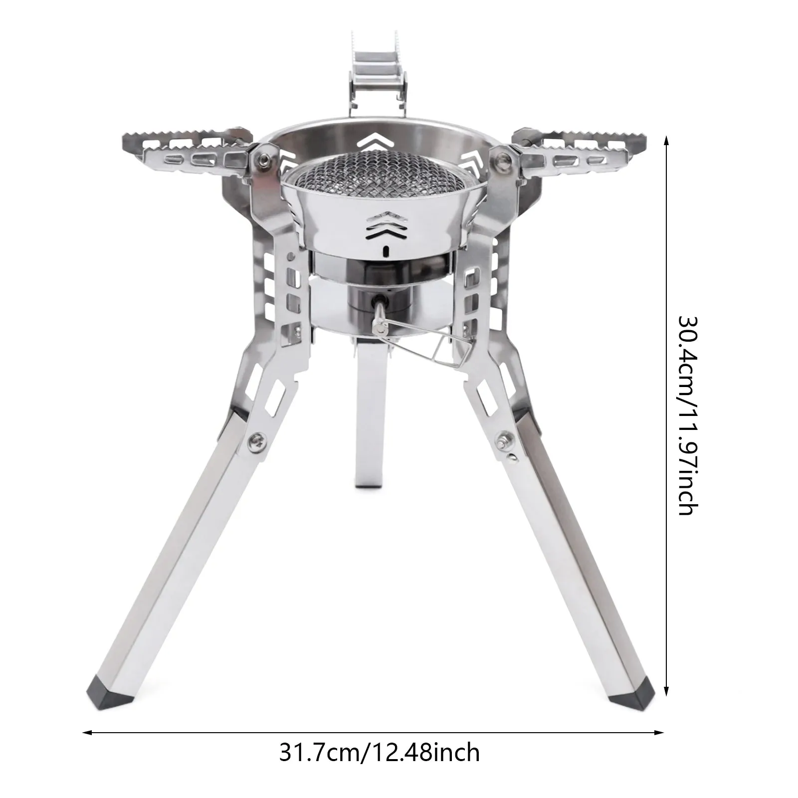 Ultralight Backpacking Camping Stove - Wind-Resistant & Portable with Piezo Ignition
