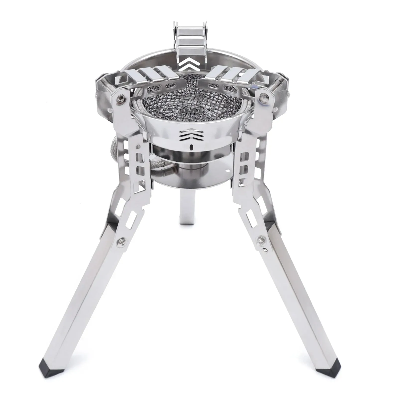 Ultralight Backpacking Camping Stove - Wind-Resistant & Portable with Piezo Ignition