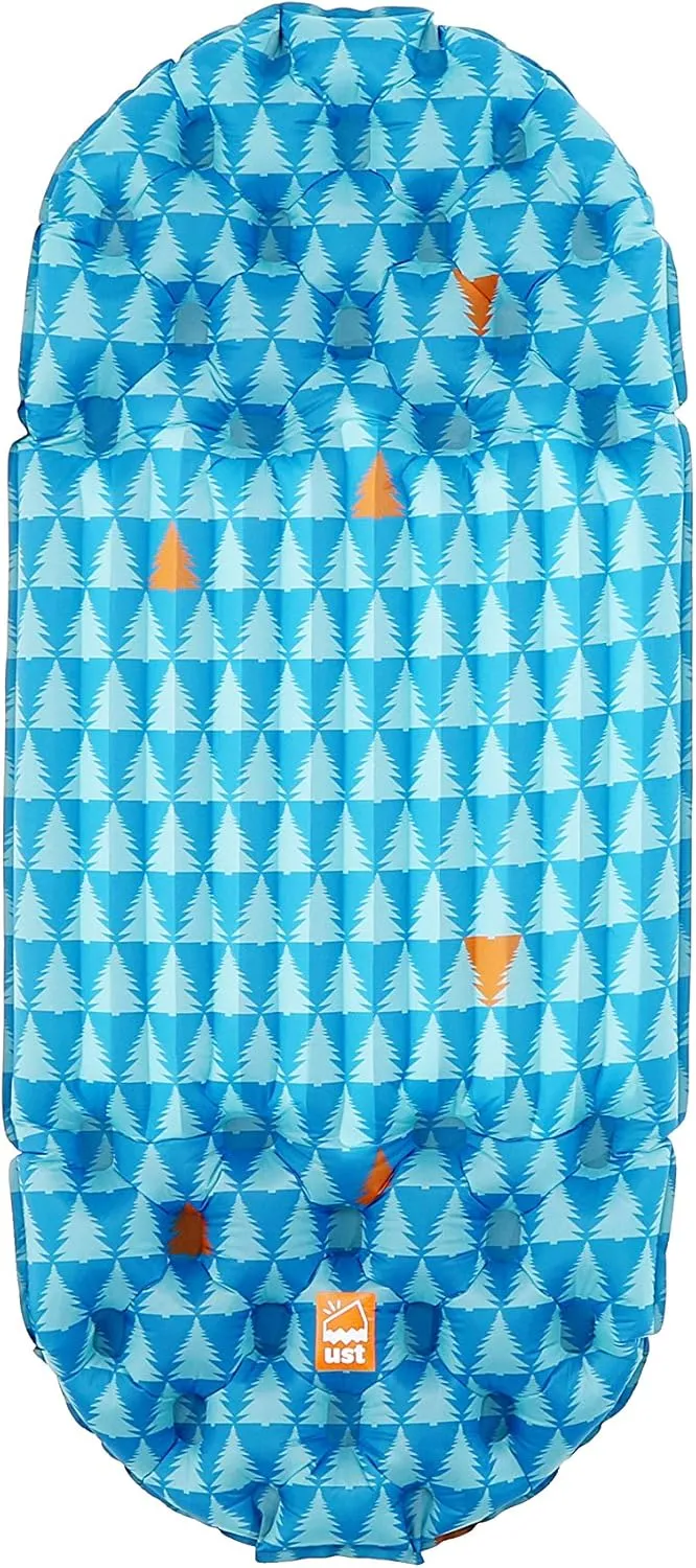 ust Freestyle Lightweight Sleeping air mat with Ultra Light Design, Pump Sack and Carry case for Backpacking, bikepacking, yakpacking, Camping and Hiking