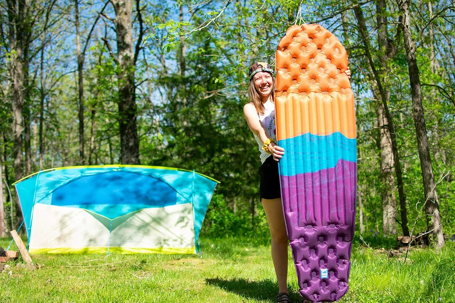 ust Freestyle Lightweight Sleeping air mat with Ultra Light Design, Pump Sack and Carry case for Backpacking, bikepacking, yakpacking, Camping and Hiking