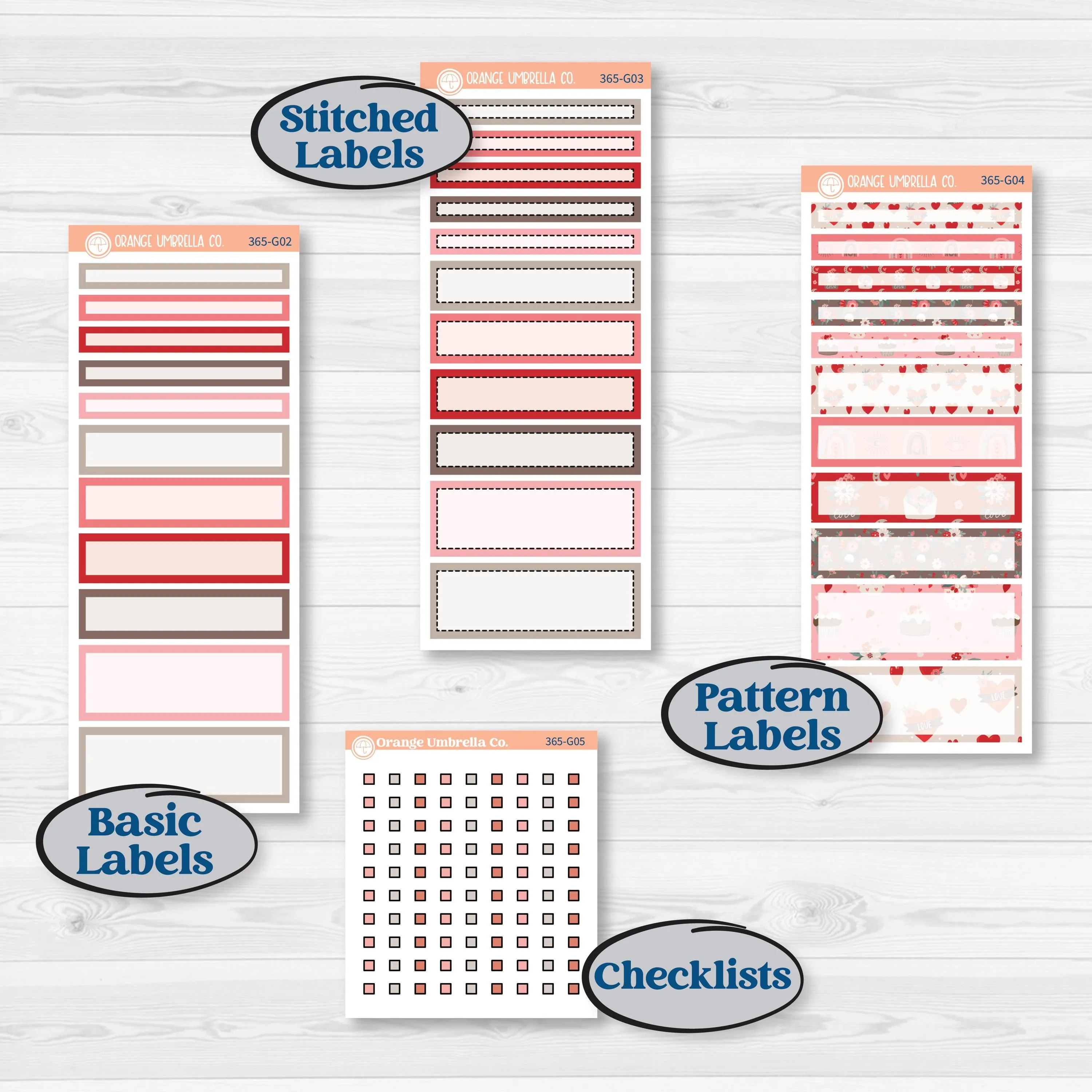 Valentine's Day Kit | A5 Compact Vertical Planner Kit Stickers for Erin Condren | Special Delivery | KIT-365-G