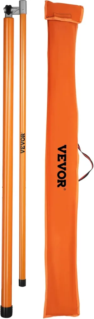 VEVOR Load Height Measuring Stick, 20' Sturdy Fiberglass Truck Height Stick with Adjustable Pole, Non-conductive Truck Height Measuring Stick with Carrying Bag, Height Stick for Trucks, Car Haulers