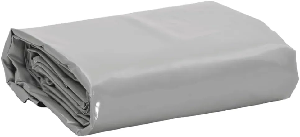 vidaXL Tarpaulin Grey 13.1x16.4' 7.11 oz/ft²
