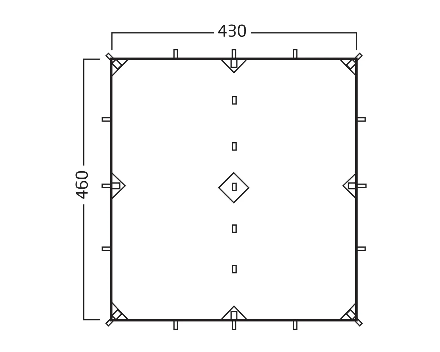 Voss 20 SI Tarp - 20 m² | Forest Green