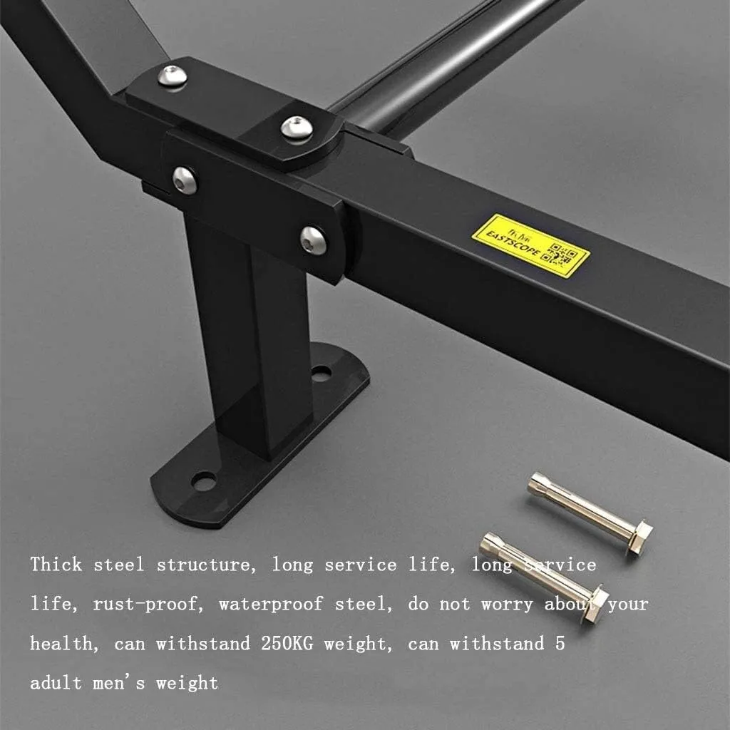 Wall Mounted Pull Up Bar Chin Up bar Fitness Doorway Pull-Up Bar Multi-Purpose Portable Multifunctional Dip Station for Indoor Home Gym Workout