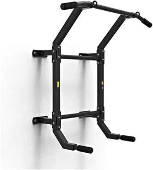 Wall Mounted Pull Up Bar Chin Up bar Fitness Doorway Pull-Up Bar Multi-Purpose Portable Multifunctional Dip Station for Indoor Home Gym Workout