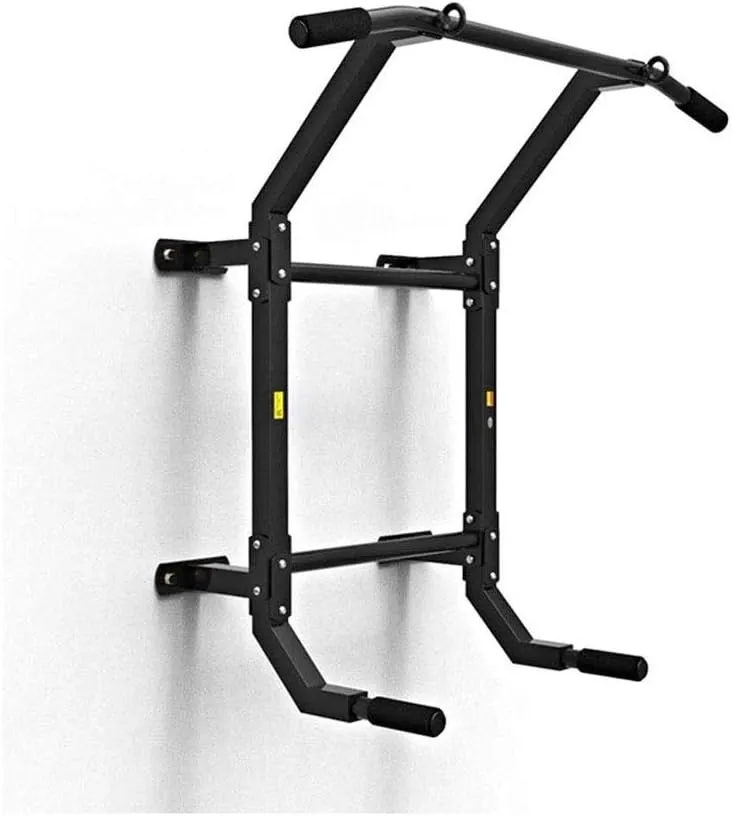Wall Mounted Pull Up Bar Chin Up bar Fitness Doorway Pull-Up Bar Multi-Purpose Portable Multifunctional Dip Station for Indoor Home Gym Workout
