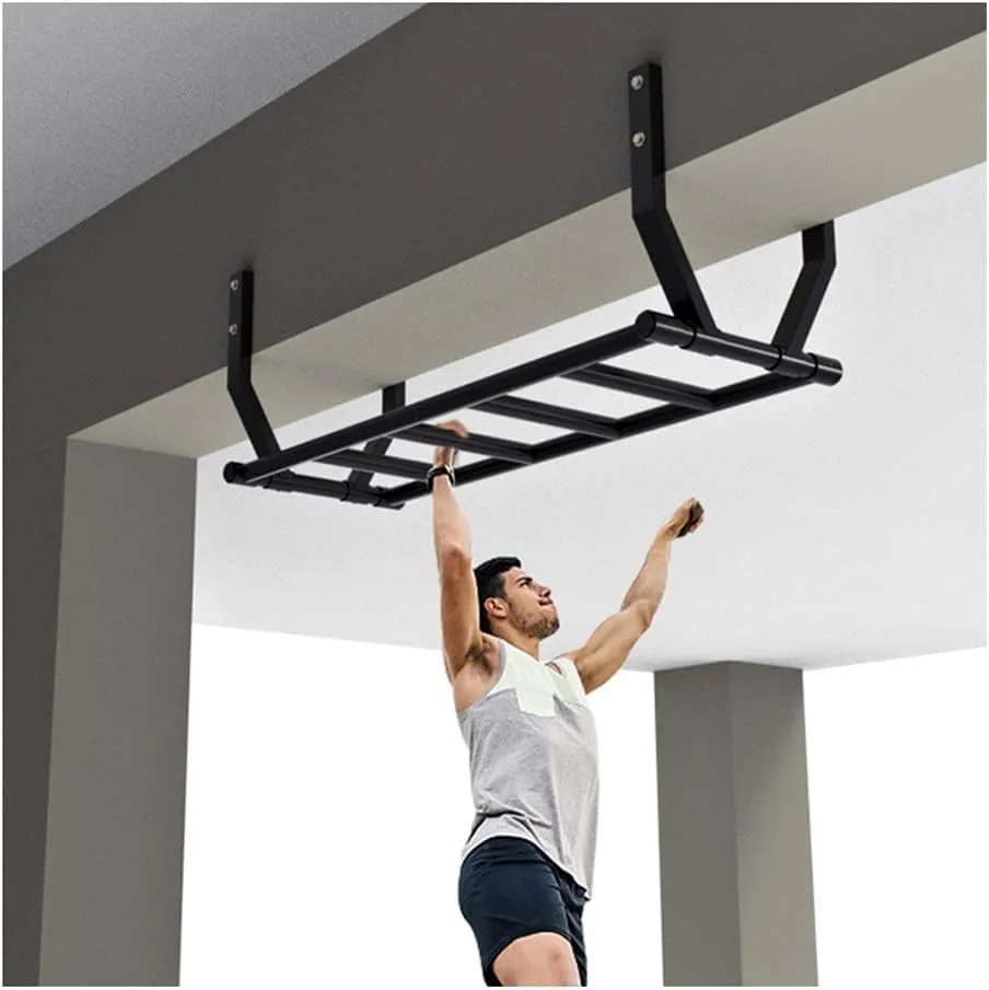 Wall Mounted Pull Up Bars, Home Gym Garage Heavy Duty Fitness Pole Climbing Frame, for Beam Installation of 20-30 cm, Max Load 661lbs