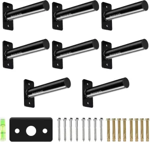 Wall-Mounted Strength Training Plate Storage Rack – Heavy Duty 2” Weight Plate Holder with Foam Padding, Bumper Plate Storage for Home Gym, Garage, and Power Rack