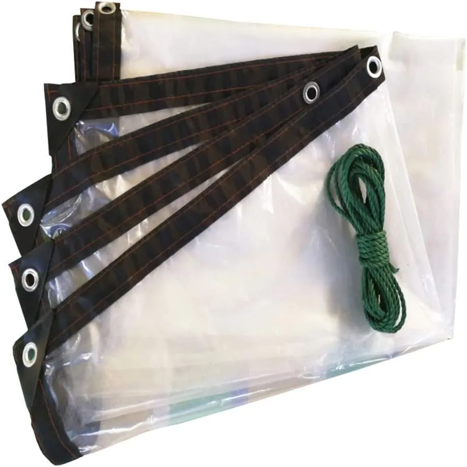 Waterproof Cover Tarp Tarpaulin Sheet,Sunshade Net, Shade Cloth, Tarpaulinsclear Outdoor Shade Heavy Duty Car Boat Roof Rain Cover,Thickness 0.12Mm,C,3 * 6M